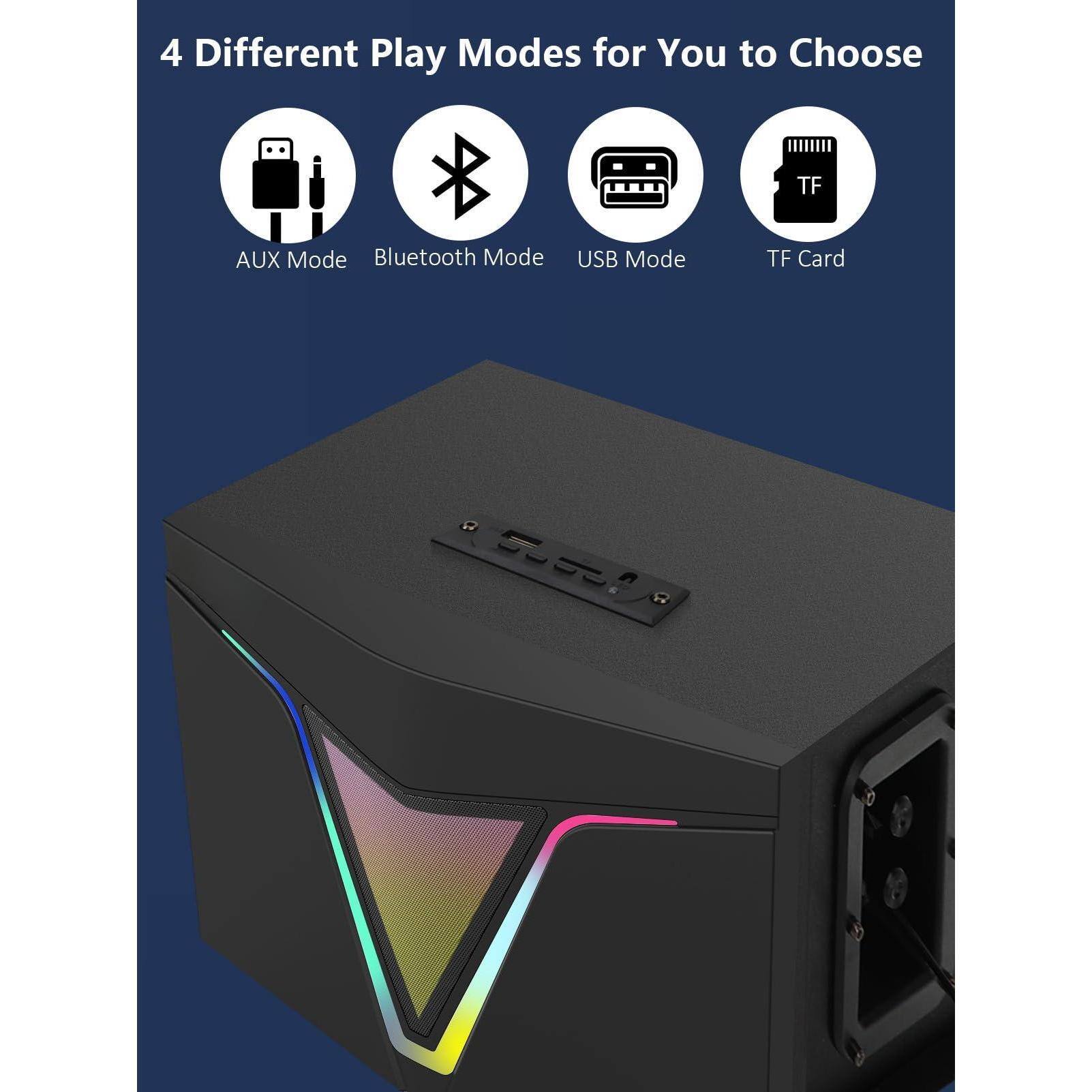 4 Different Play Modes for You to Choose

- AUX Mode
- Bluetooth Mode
- USB Mode
- TF Card