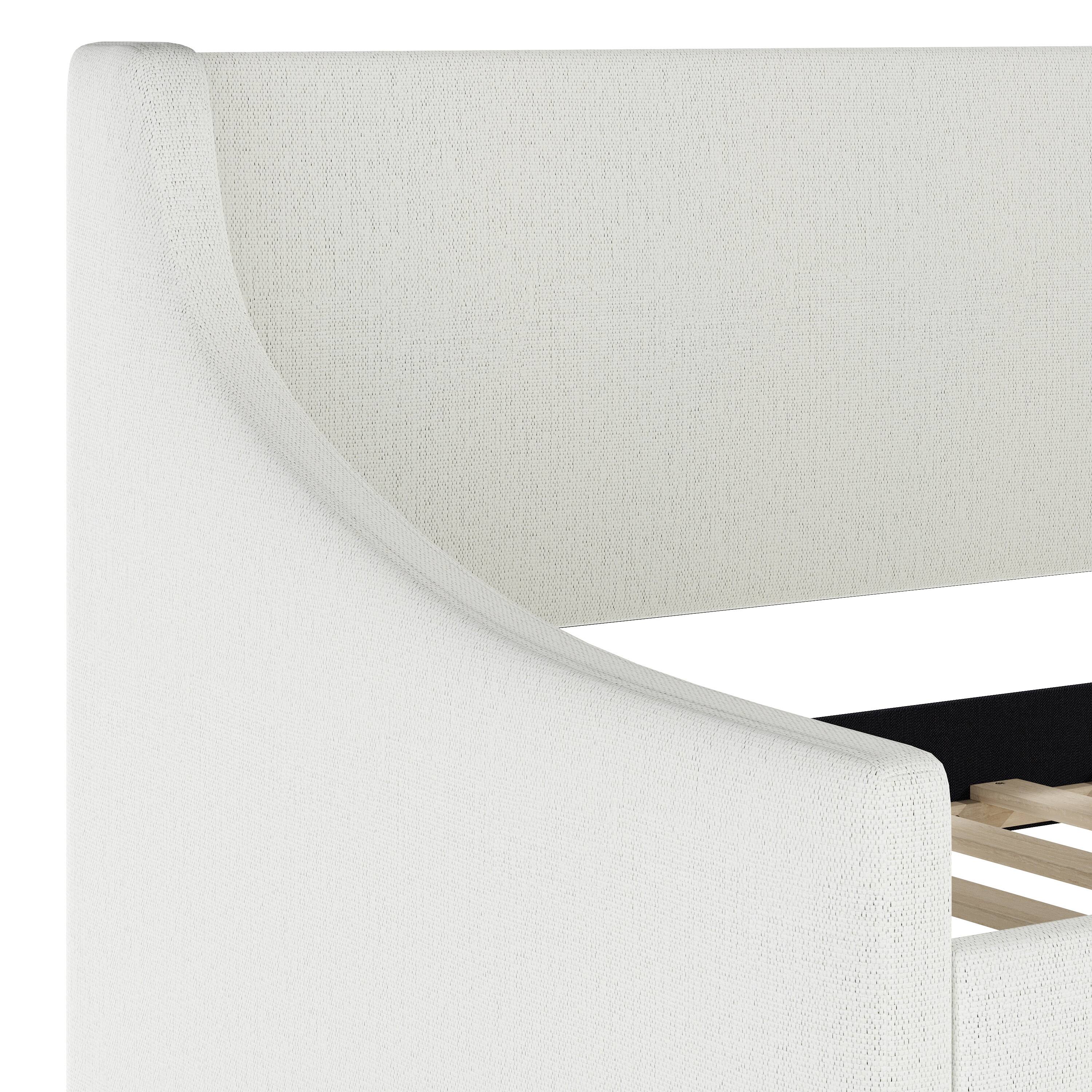 Alt View 9. Martha Stewart - Daybed with Rear Siderail and Pull-Out Trundle - Off-White.