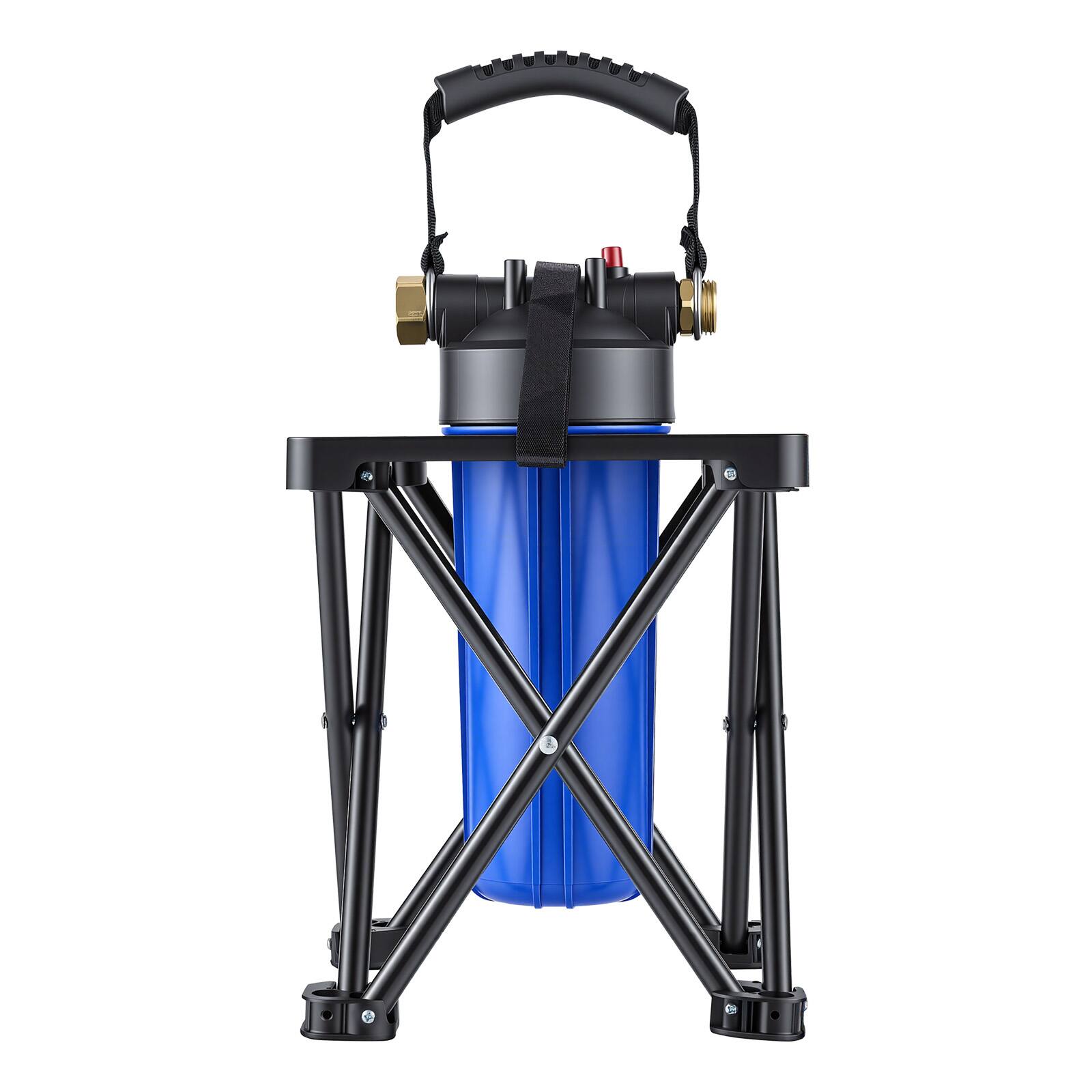 Alt View 5. VEVOR - RV Water Filter System, 5-Micron Premium RV Water Filtration System Replacement with Cartridge and Mounting Bracket - Blue.
