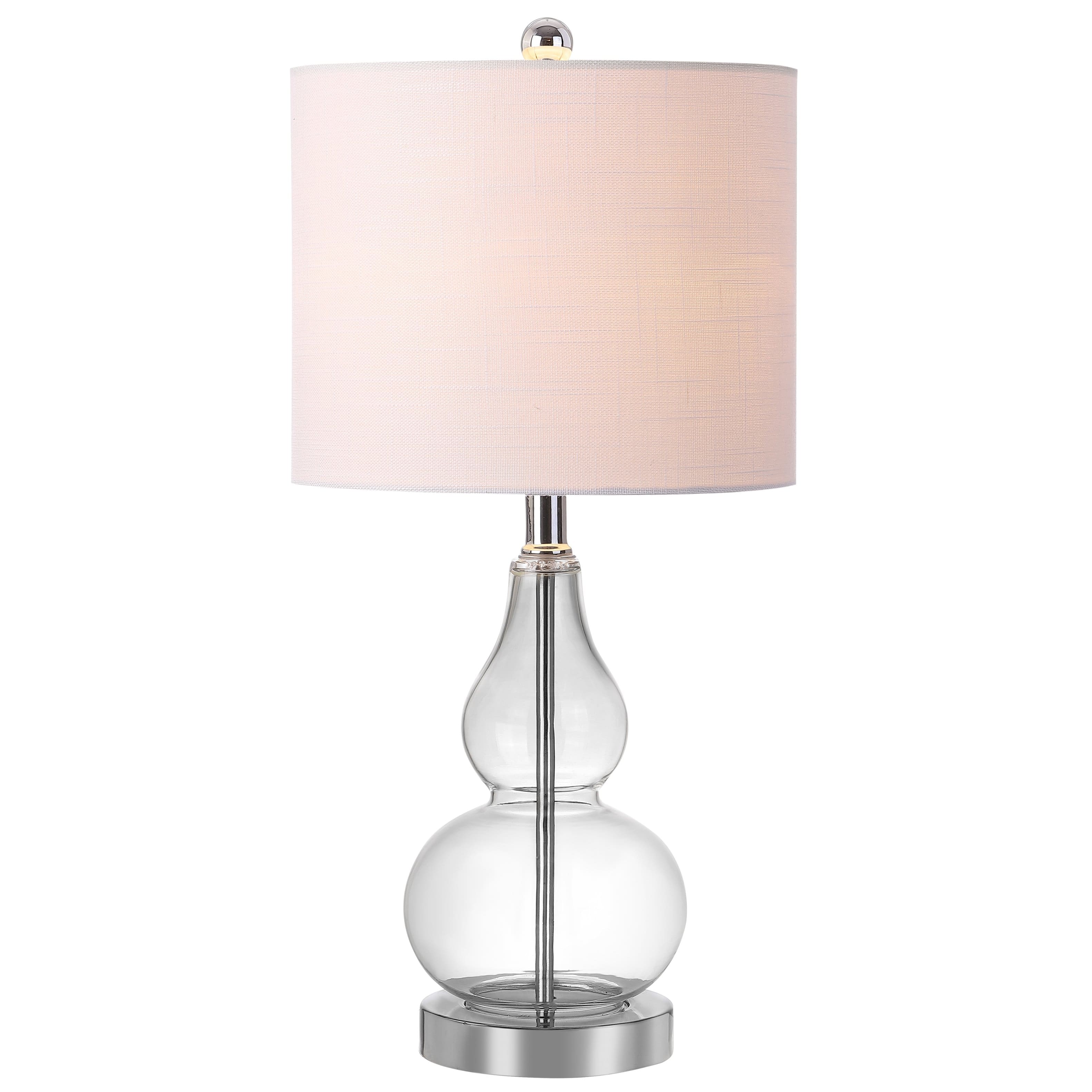 Jonathan Y - Anya 20.5" Mini Glass LED Table Lamp - Clear
