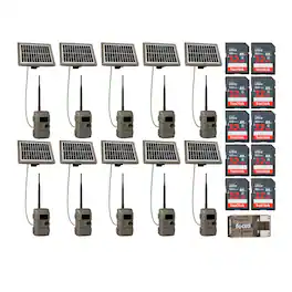 Cuddeback - CuddeLink Wireless Trail Camera w/Solar Power Bank Bundle (10-Pack)