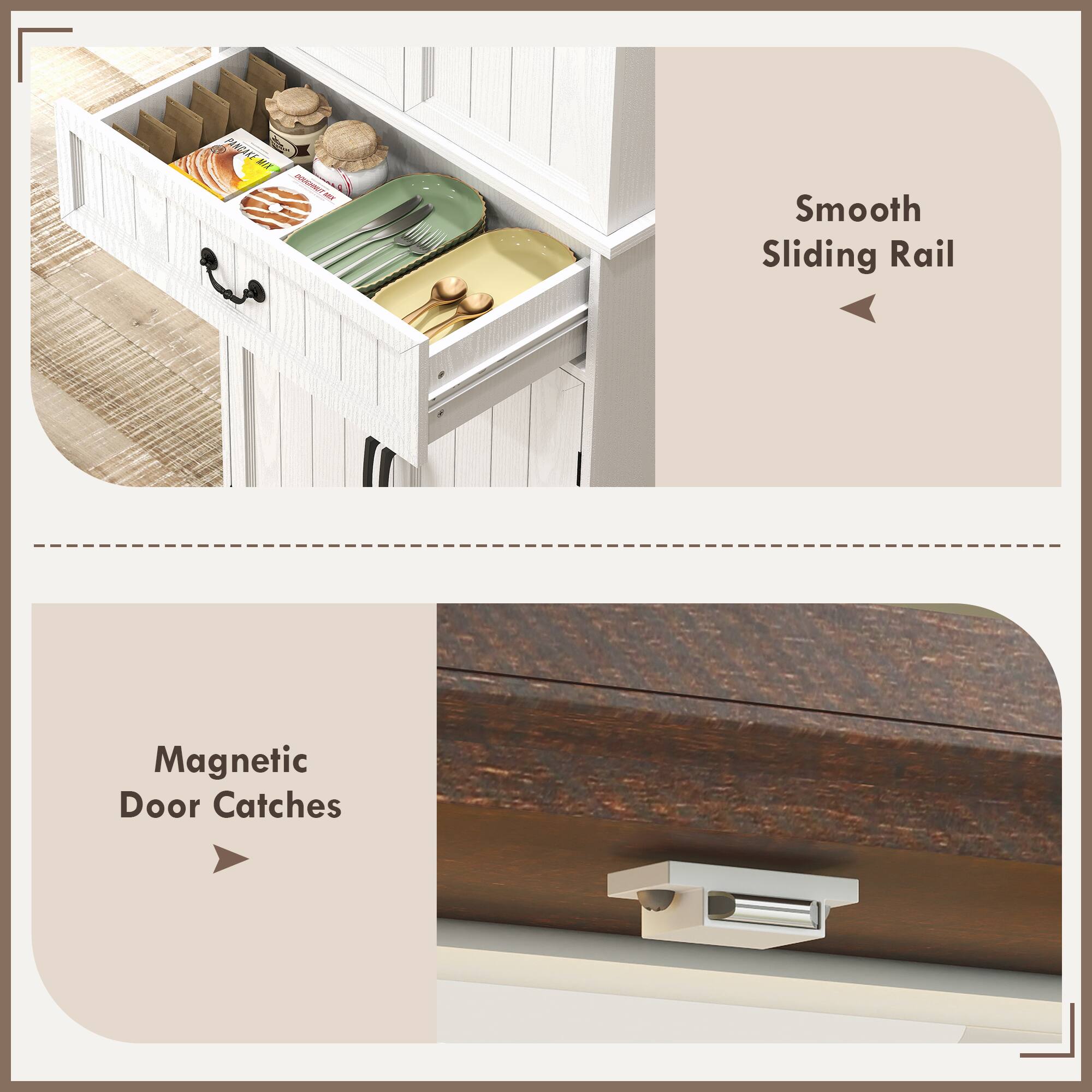 A Smooth Sliding Rail

Magnetic Door Catches