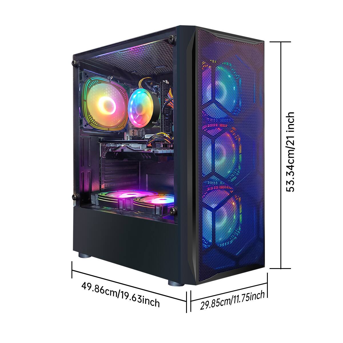 53.34cm/21 inch  
49.86cm/19.63 inch  
29.85cm/11.75 inch