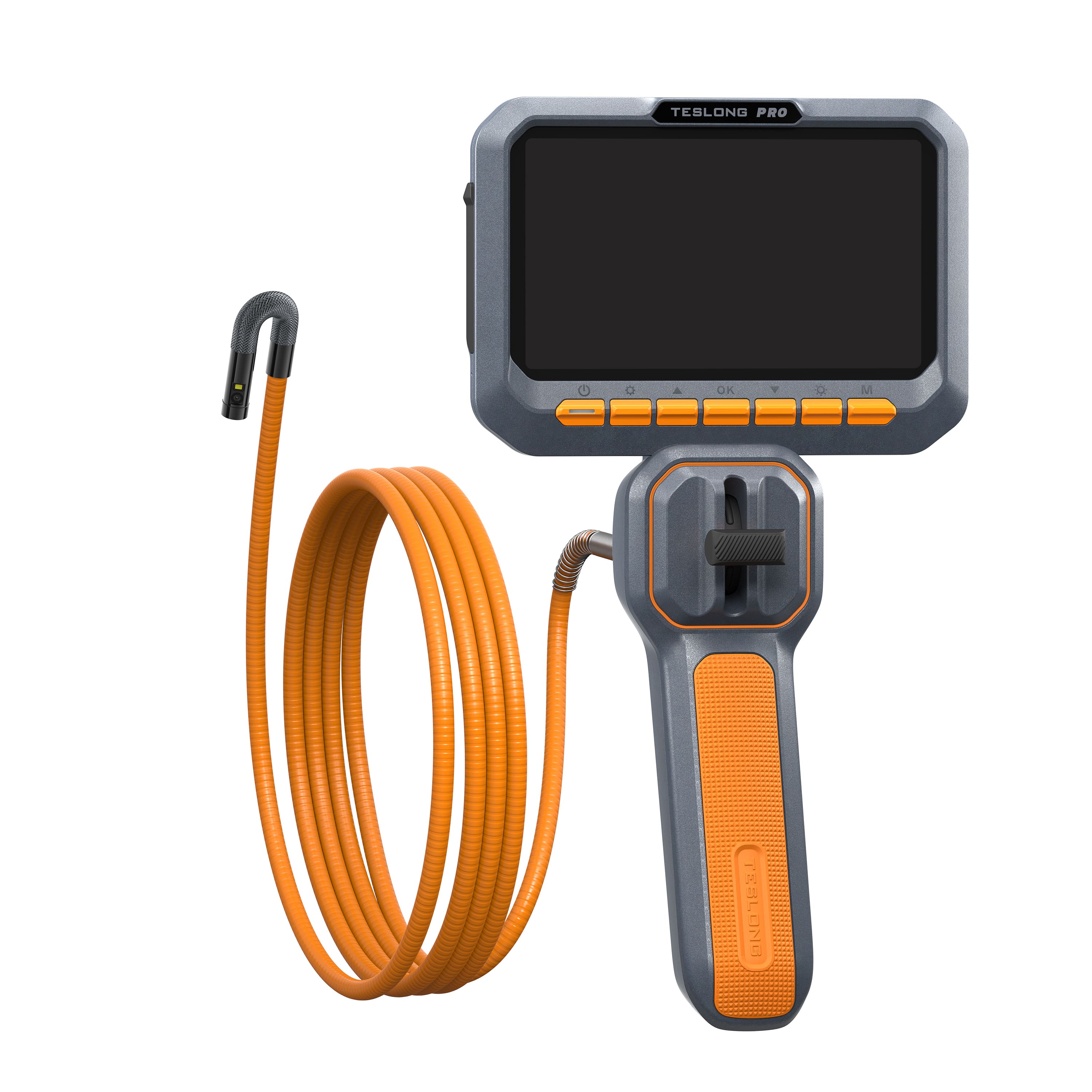 "Teslong - F5 Pro 2-Way Articulating Dua lens 6.5mm (0.25"") Dual Lens Inspection Camera 5ft (1.5M) w/ 5inch Screen - Black / Dark Grey / Orange" price history on PriceWatchPro