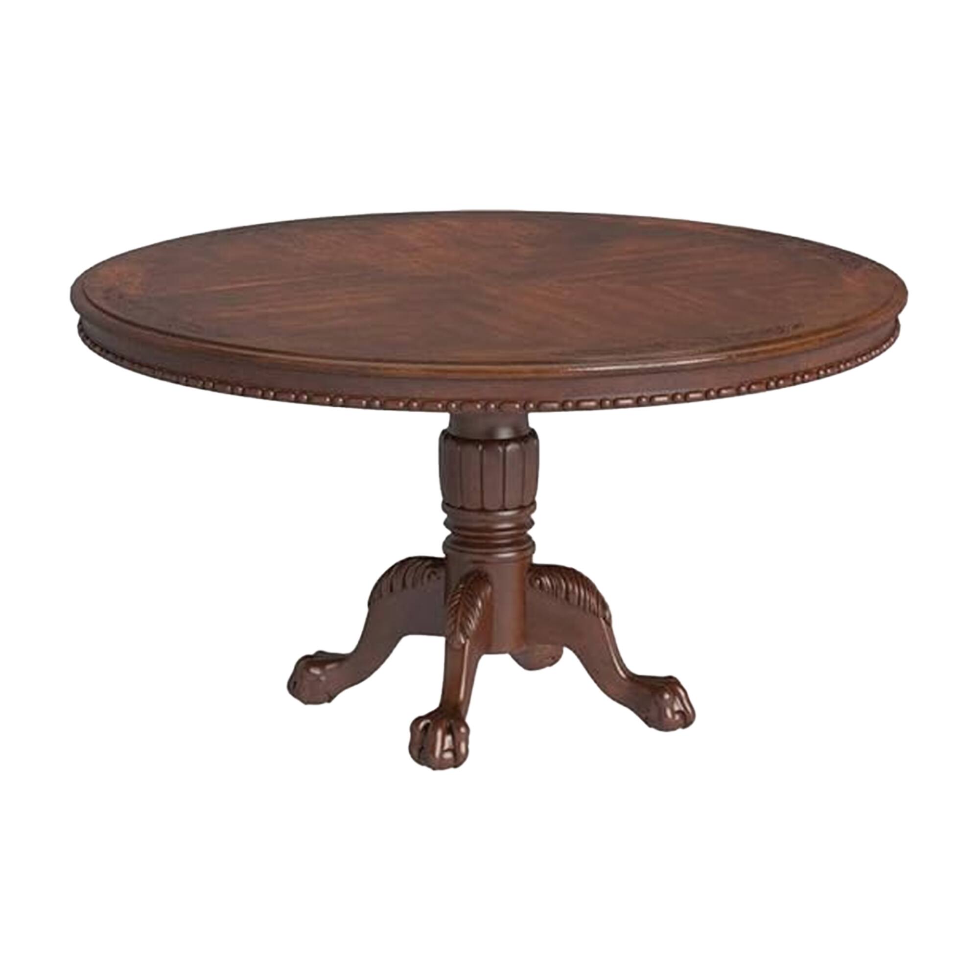 Alt View 2. Manhattan Lane - Mina 5pc Dining Table n Chair Set, 48 Inch Round Cherry Brown Wood Top - Brown.