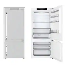 ILVE - 28 inch Built-In Counter-Depth Bottom Freezer Refrigerator with 12 cu. Ft. Total Capacity (Panel Ready) - Custom Panel Ready
