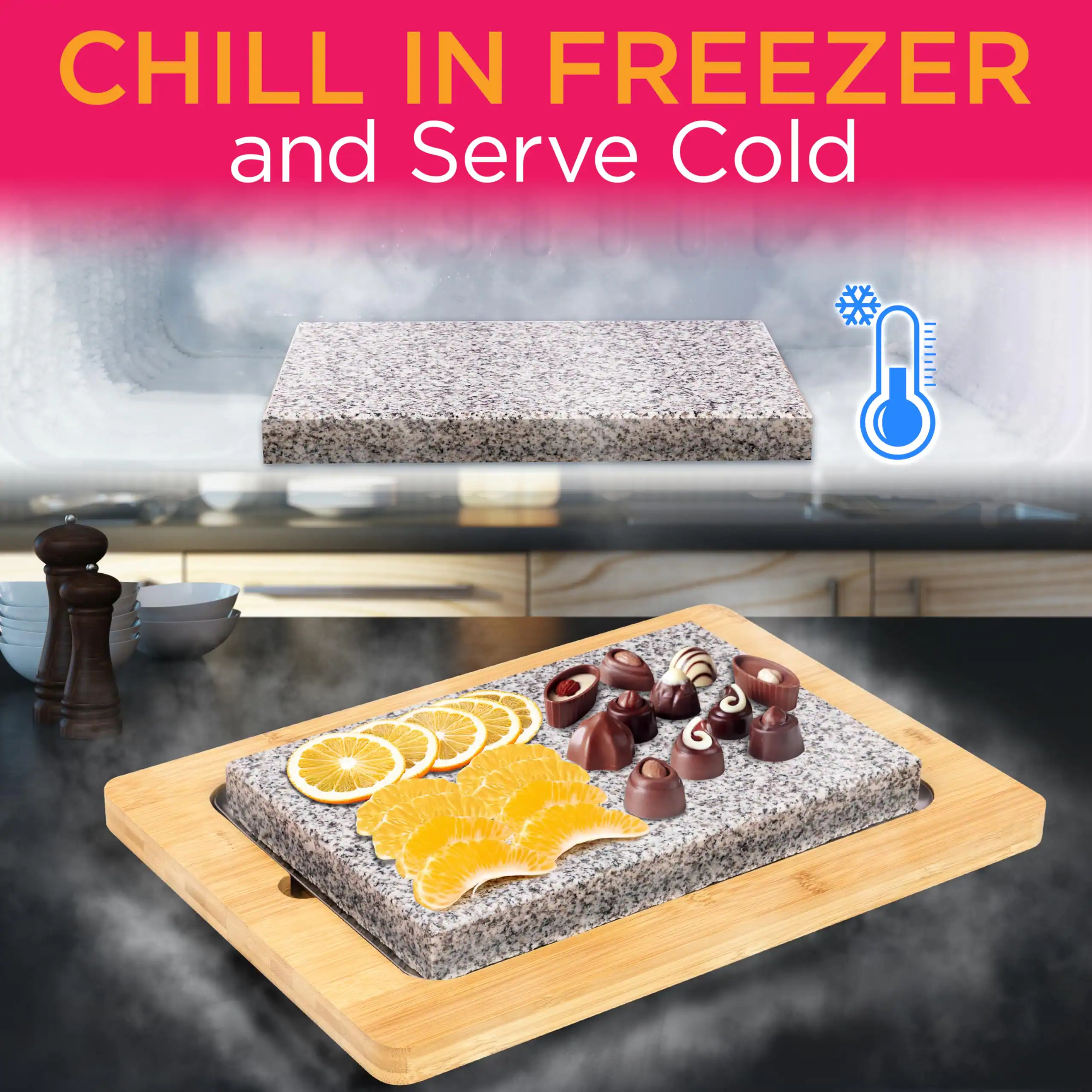 CHILL IN FREEZER and Serve Cold