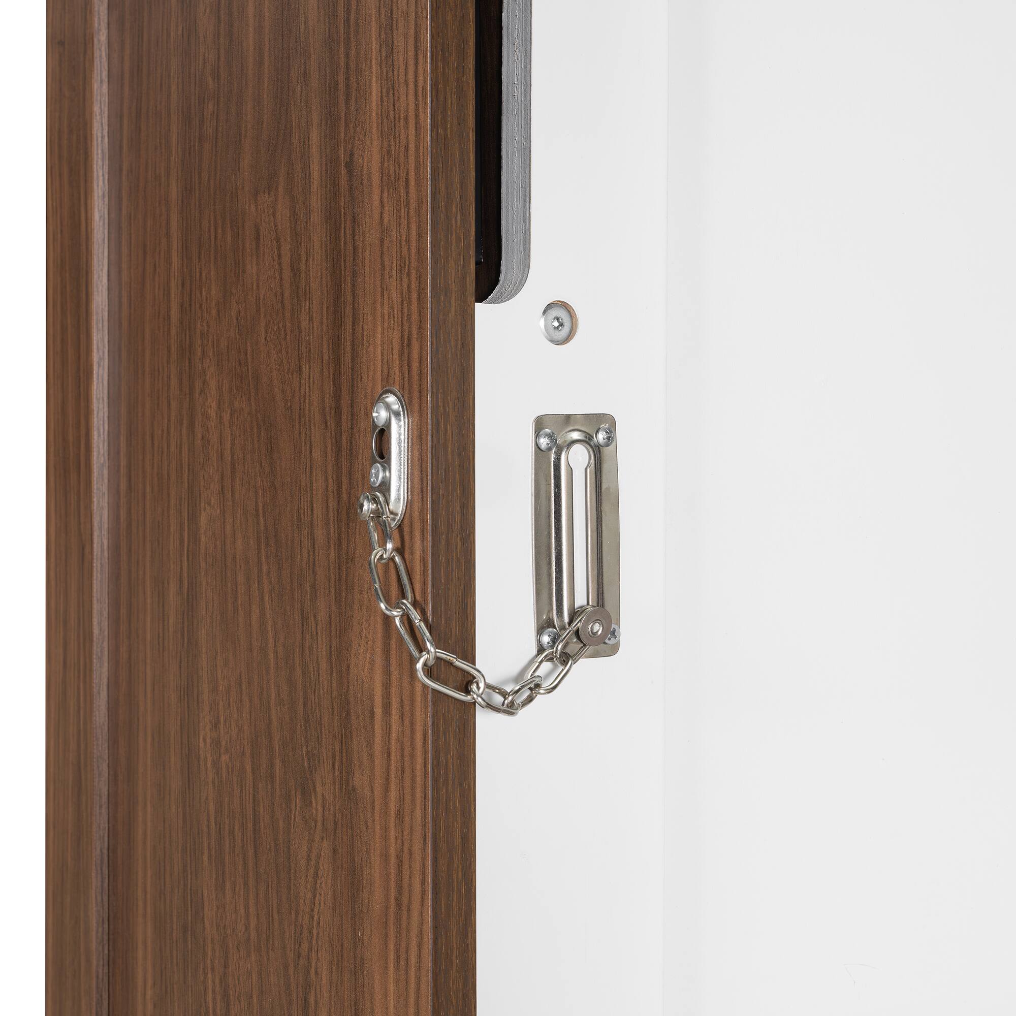 Alt View 6. Anysun - Full Size Murphy Bed with Foldable Desk – Space Saving Wall Bed - White.