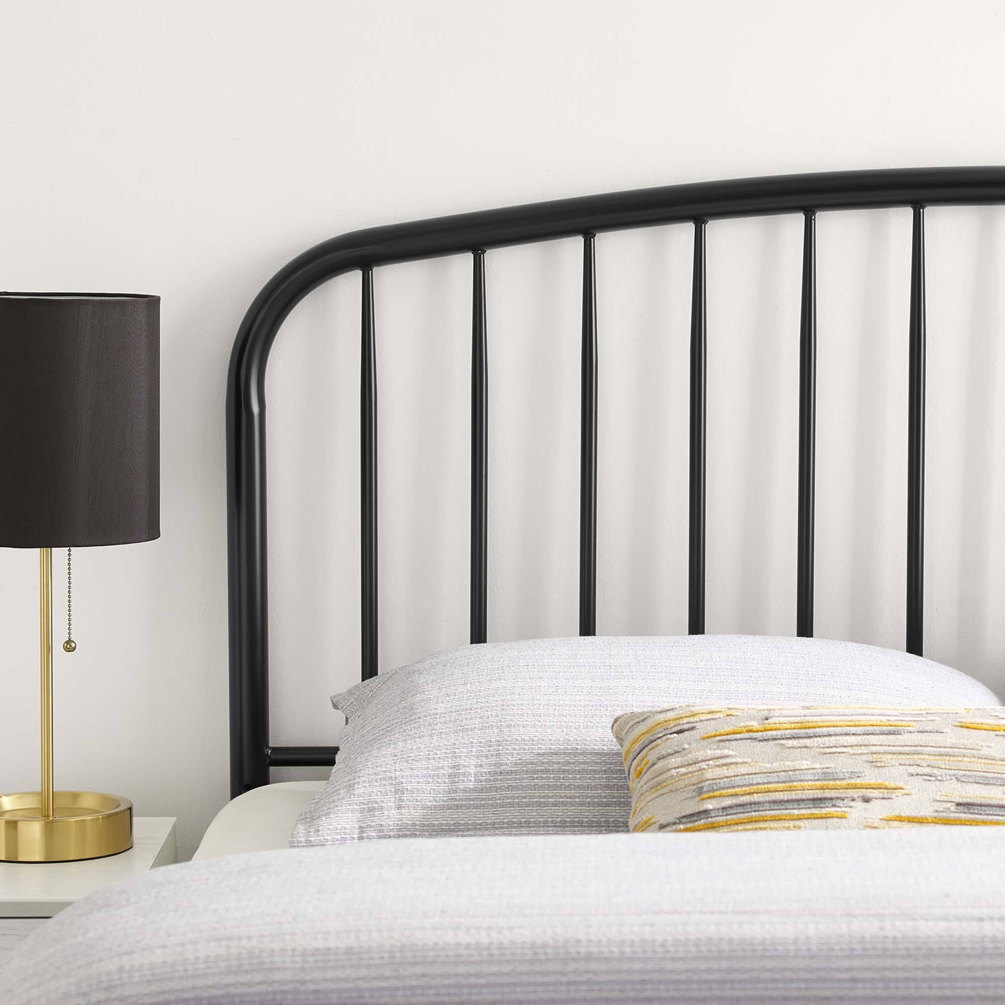 Alt View 2. Modway - Nova Metal King Headboard by Modway - Black.