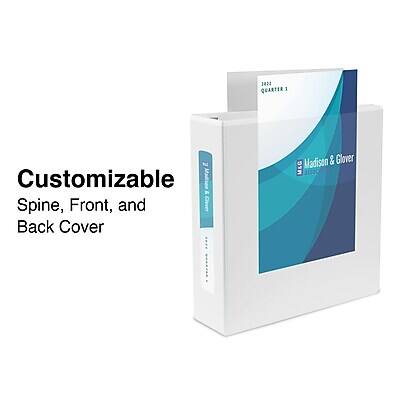 1022 QUARTER 1 M Customizable Madison & Glover M&C 3558

Customizable Spine, Front, and Back Cover