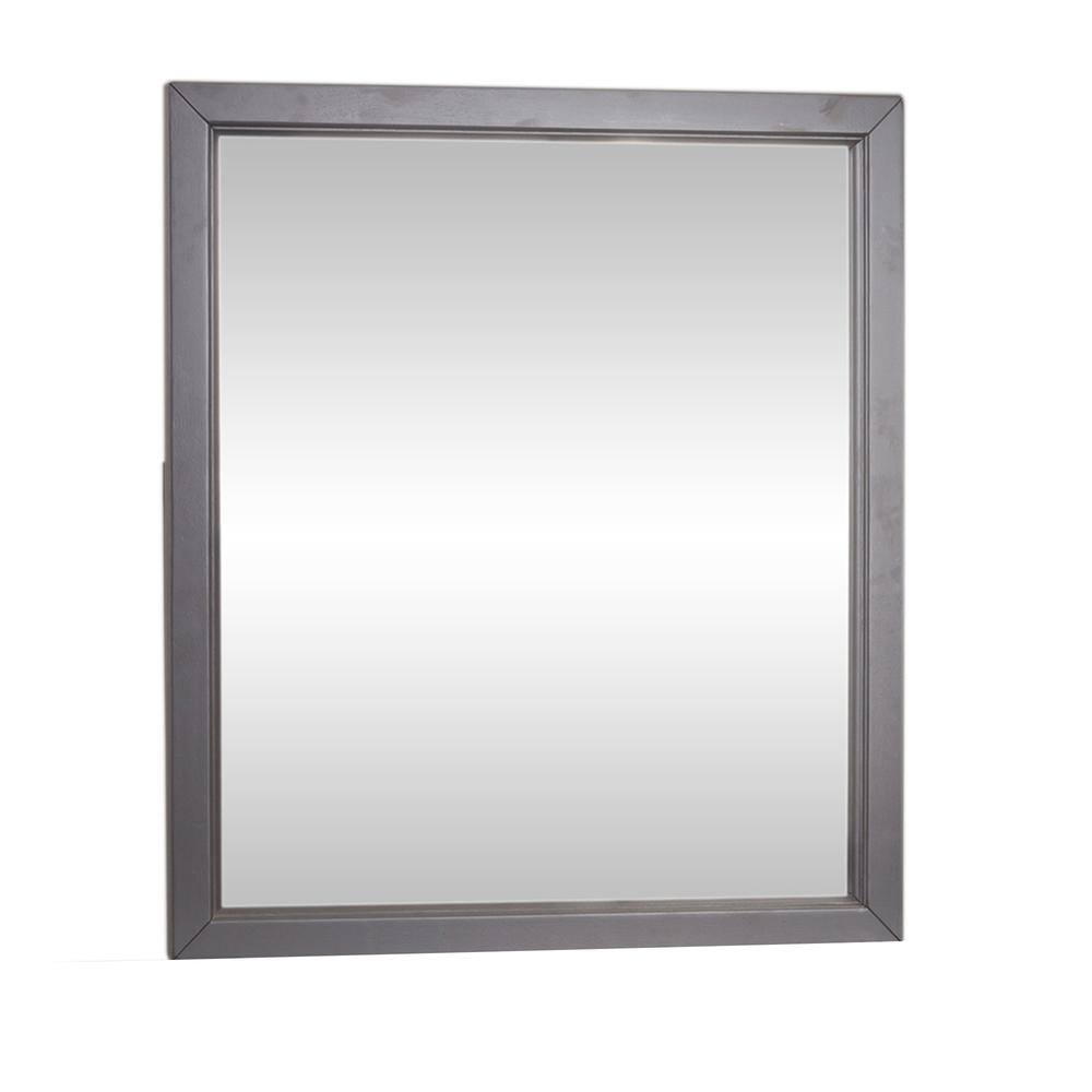 Left. Liberty Furniture Industries - Cottage View Mirror in Dark Gray - Gray.