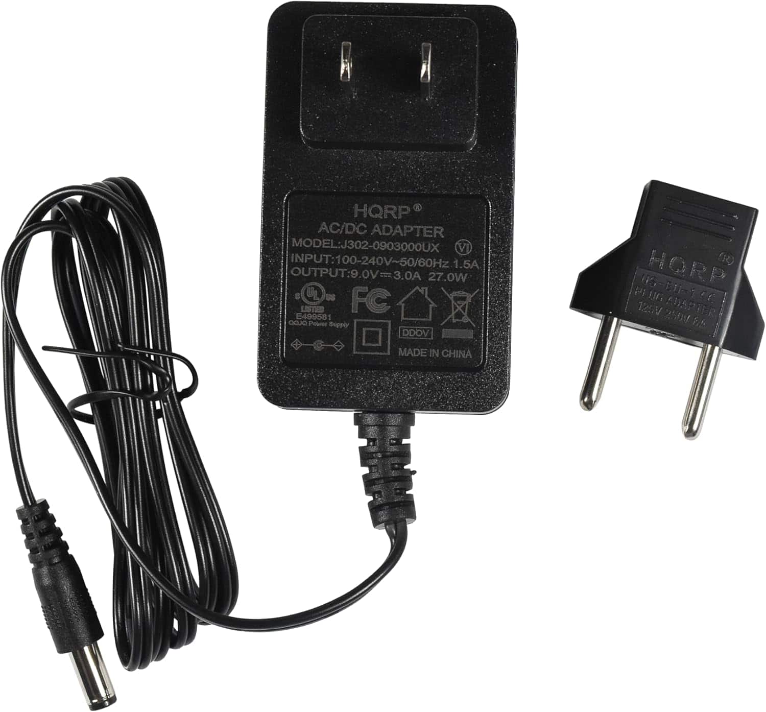 HQRP - 9-Volt AC Adapter for Line-6 DC-3G Amplifi FX100, Firehawk FX, Amplifi TT, Amplifi 30, HX Stomp, HX Effects