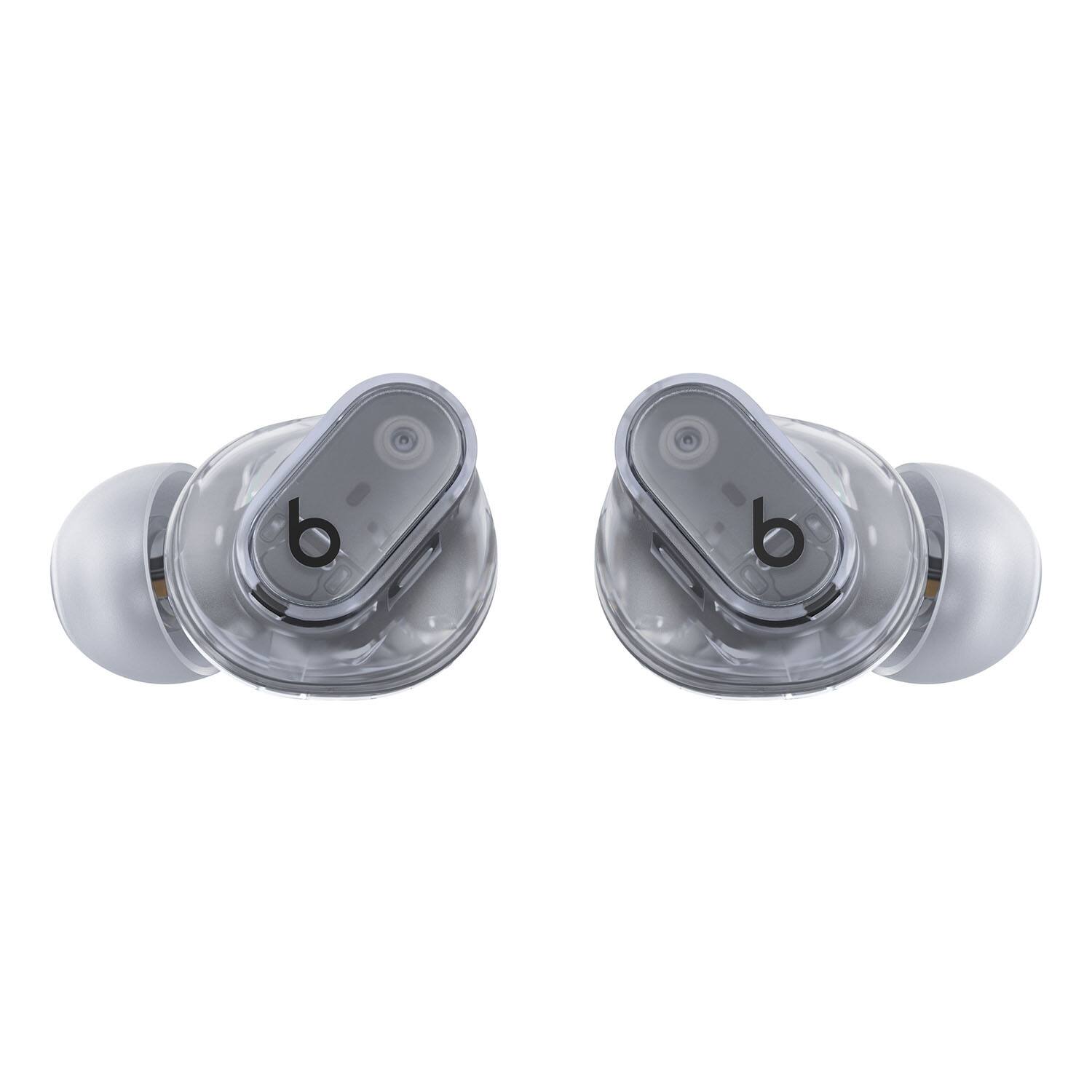 Angle. Beats - Beats - Studio Buds + True Wireless Noise Cancelling Earbuds + Power Adapter - Transparent.
