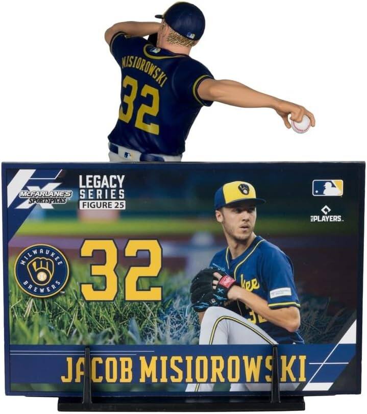 NISIOROWSKI 32. LEGACY V MCFARLANE'S SPORTSPICKS SERIES FIGURE 25 MILWAUKEE BREWERS 32 EPLAYERS. JACOB MISIOROWSKI