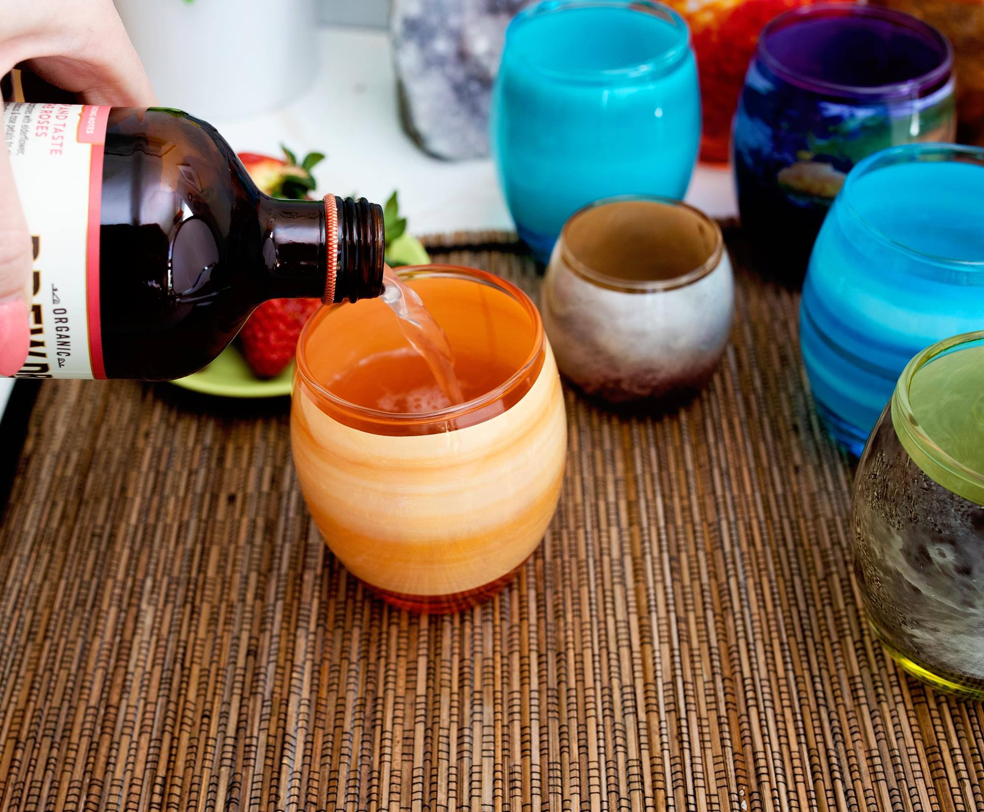 The text on the image reads:

"NO SUGAR ADDED
STRAWBERRY
ORGANIC"