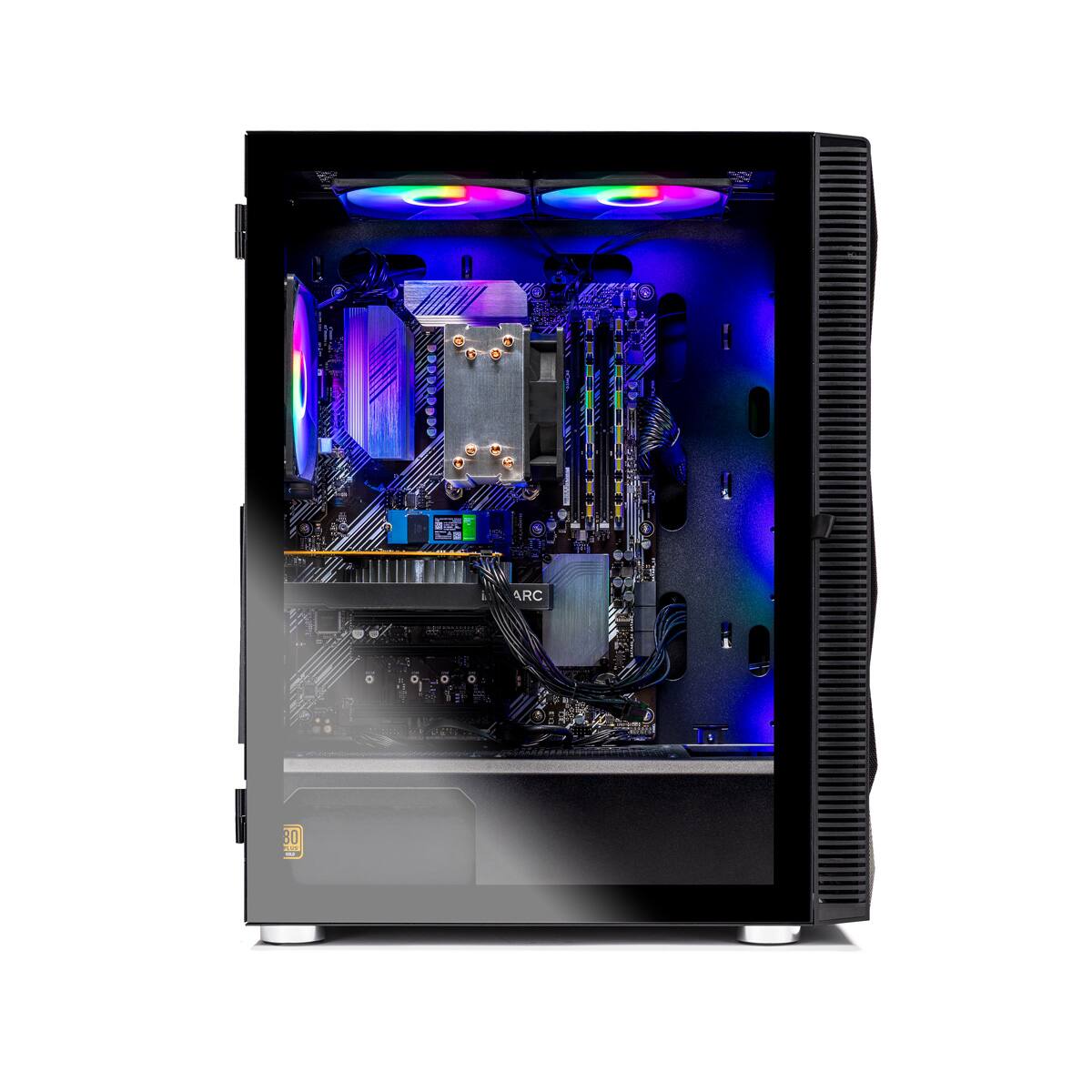 Angle. Skytech Gaming - Skytech STORM - AMD Ryzen 7 5700, 7600, 32GB 3200 MHz DDR4 SDRAM, 650W GOLD PSU - Black.