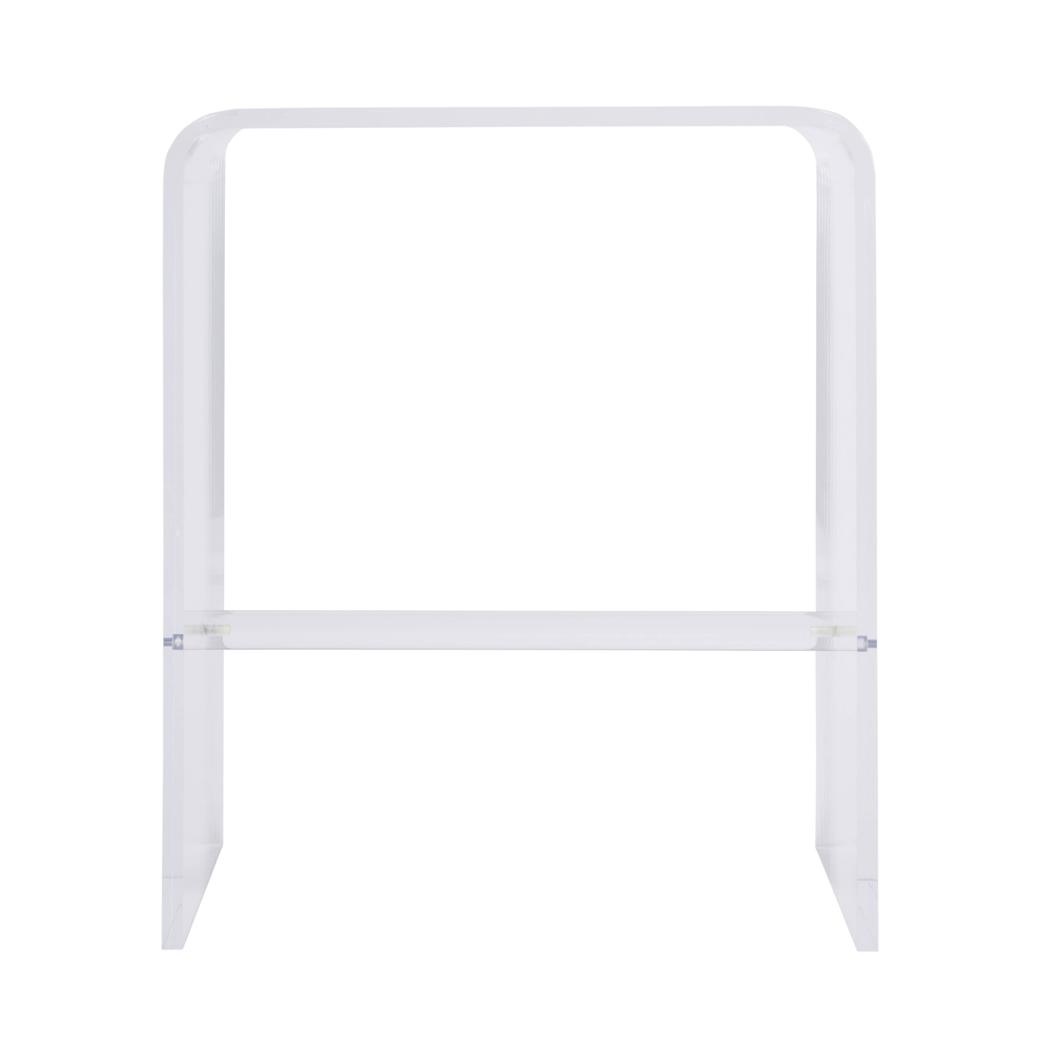 Butler Specialty Corsica 20 in. W Rectangular Acrylic Side Table Clear ...