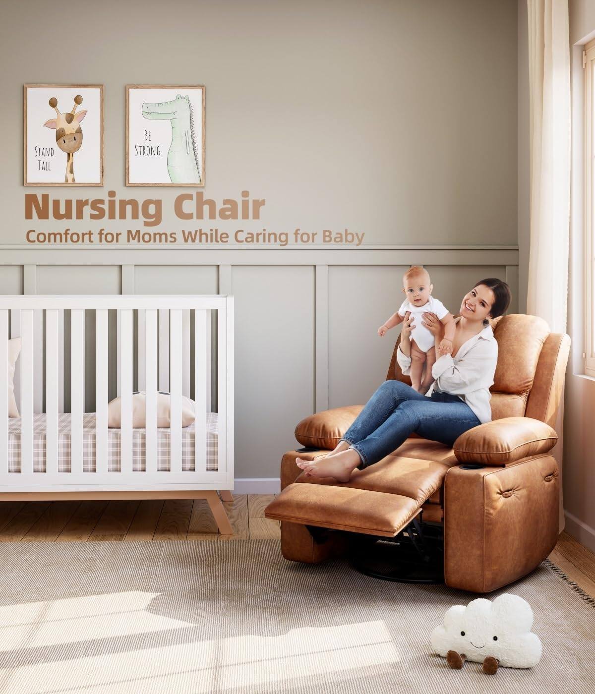 Nursing Chair  
Comfort for Moms While Caring for Baby  

BE STRONG  
STAND TALL