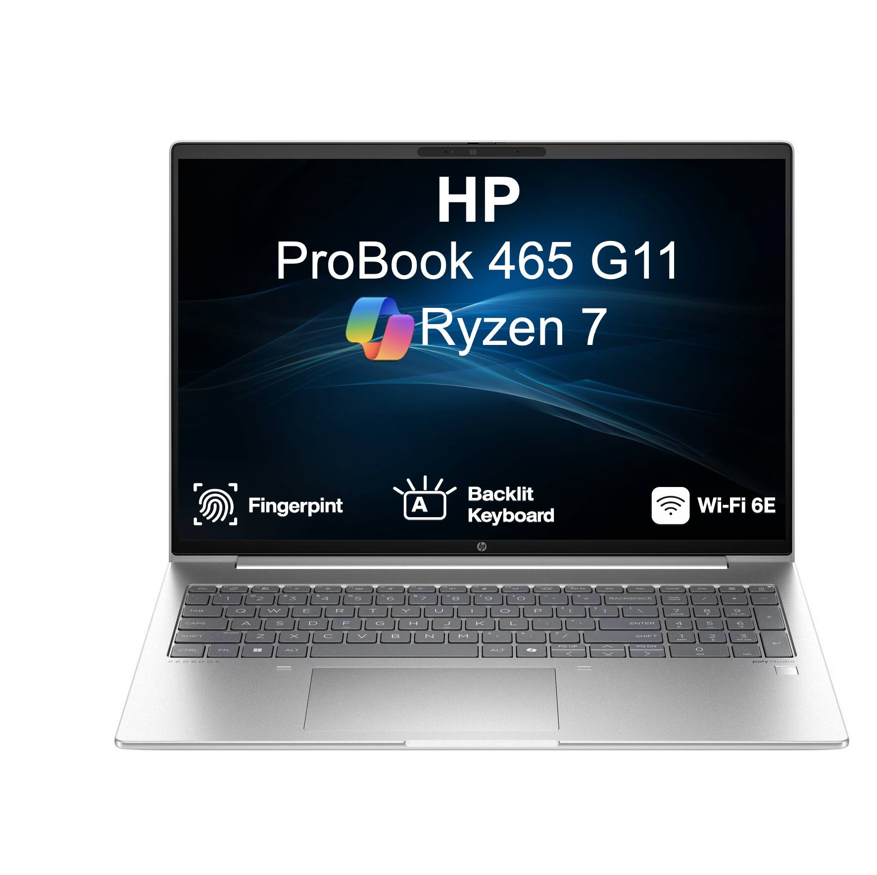 HP ProBook 465 G11 Ryzen 7 Fingerprint A Backlit Keyboard Wi-Fi 6E