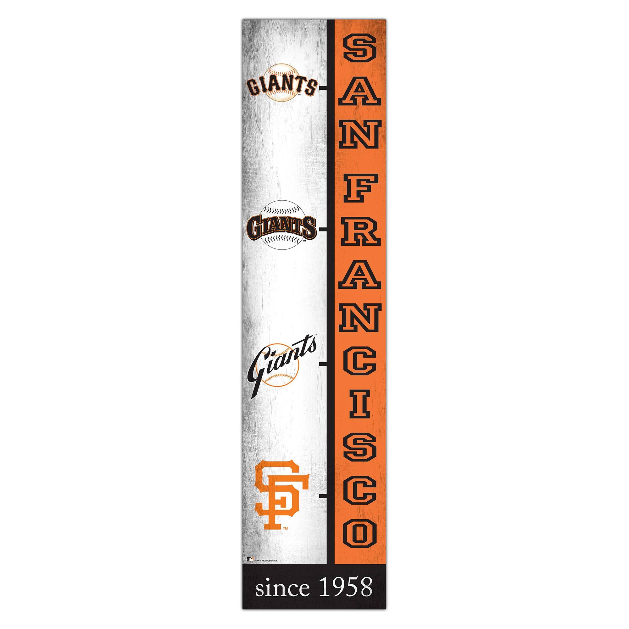 San Francisco Giants 6" x 24" Progression Wood Sign
