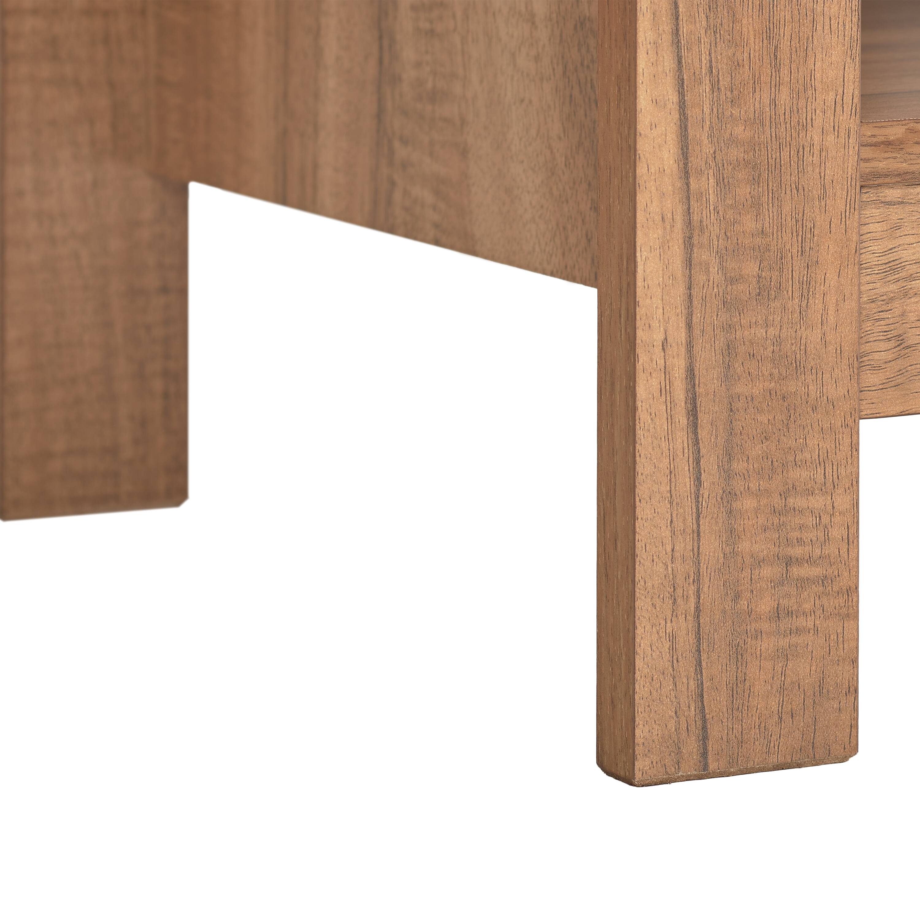 Alt View 6. CorLiving - Media Console for Most TVs up to 75" - Light Wood.