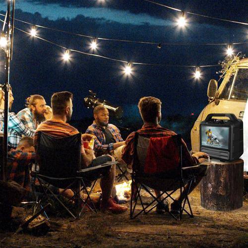 Alt View 5. Monster - Portable Entertainment System, 15.6” 1080p Display, 60W Audio - Black.