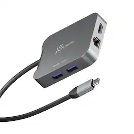 j5create - 4K60 Elite USB-C Travel Adapter - Space Gray