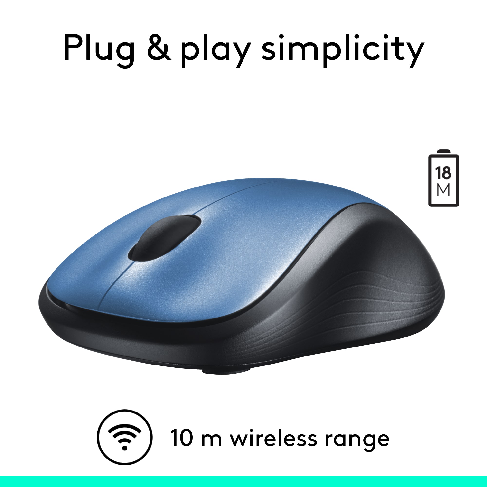 Plug & Play Simplicity: 10 m Wireless Range