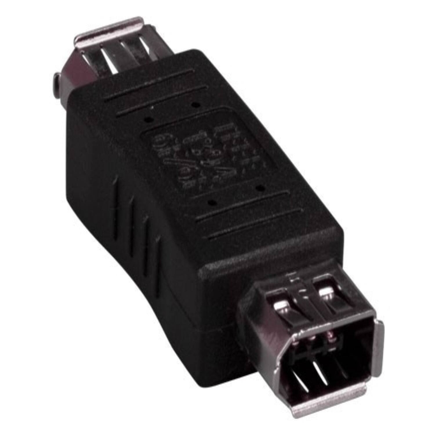 Sanoxy - 2 PACK ofIEEE 1394a FireWire 6-pin Female to 6-pin Female Adapter - Black