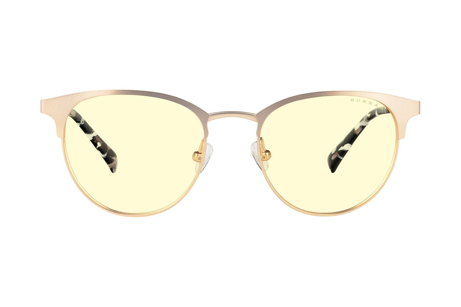Alt View 5. GUNNAR - GUNNAR Computer Glasses  -  Apex, Gold/Marble, Clear Lens - Blue Light Blocking, Relieve Dry Eye, Anti Glare - Gold/Marble.