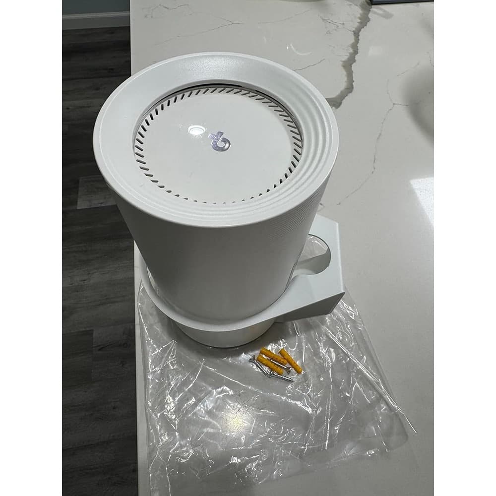 RTMB - 2-Pack 4" Floating Wall Shelves for Speakers & Cameras, Adhesive/Screw Mount, White