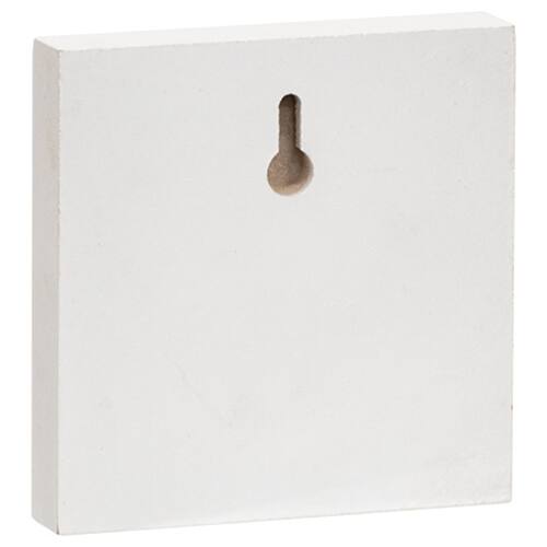 Left. BreeBe - Merry Christmas Wreath Square Block - Multicolor.