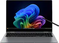 Samsung - Galaxy Book5 Pro 360 - Copilot+ PC - 16" AMOLED Touch Screen Laptop - Intel Core Ultra 7 - 16GB Memory - 1TB SSD - Gray - Front_Zoom