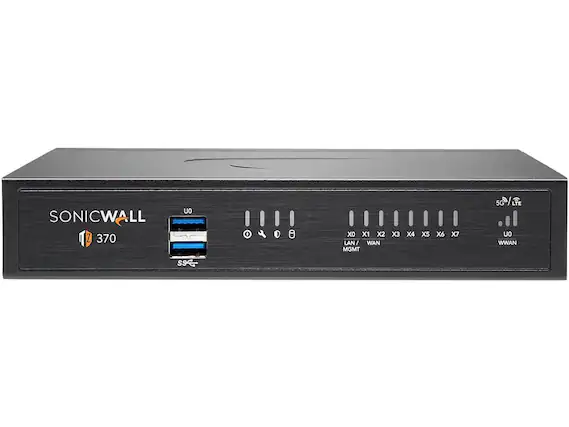 SONICWALL 7 370
5G/ 5G LTE
X0 X1 X2 X3 X4 X5 X6 X7
LAN / WAN WWAN MGMT