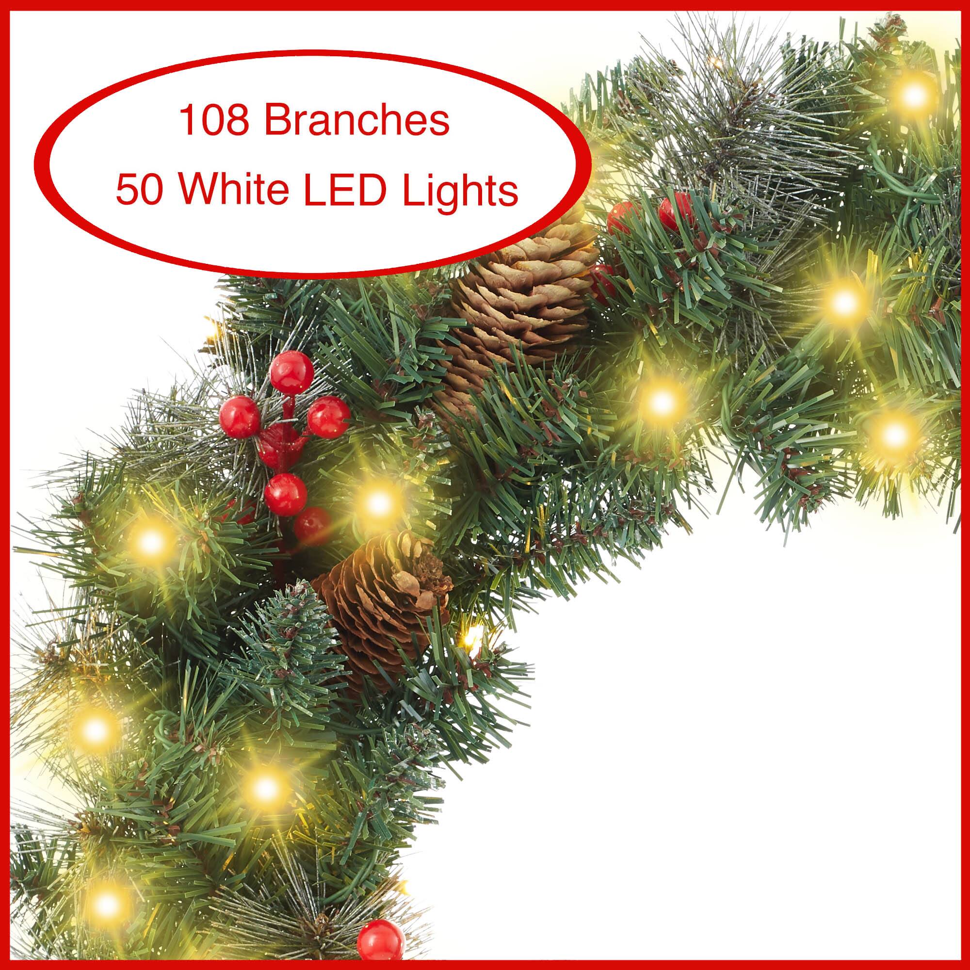 108 Branches  
50 White LED Lights
