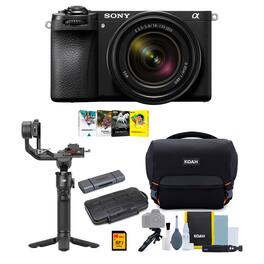 Sony - a6700 Mirrorless Camera with 18-135mm Lens and DJI RS 3 Mini Gimbal Touchscreen Stabilizer