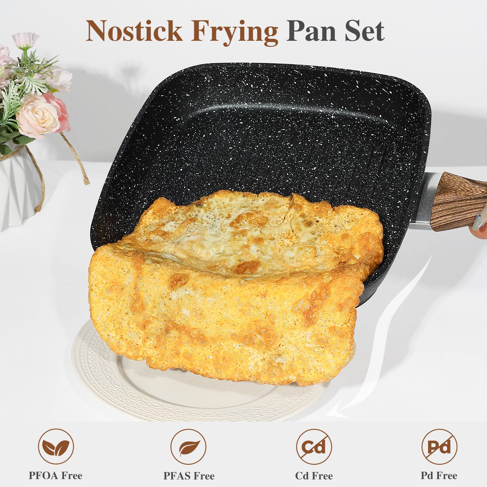 Nostick Frying Pan Set

PFOA Free  
PFAS Free  
Cd Free  
Pd Free