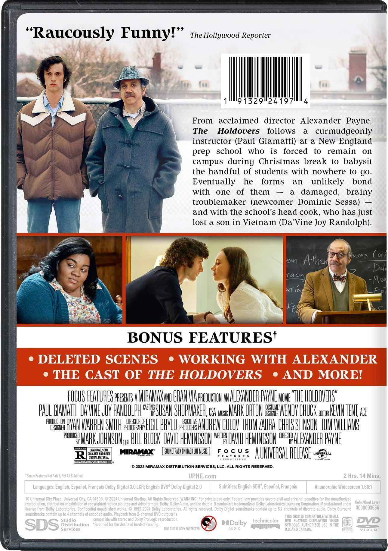 Back. The Holdovers [DVD].