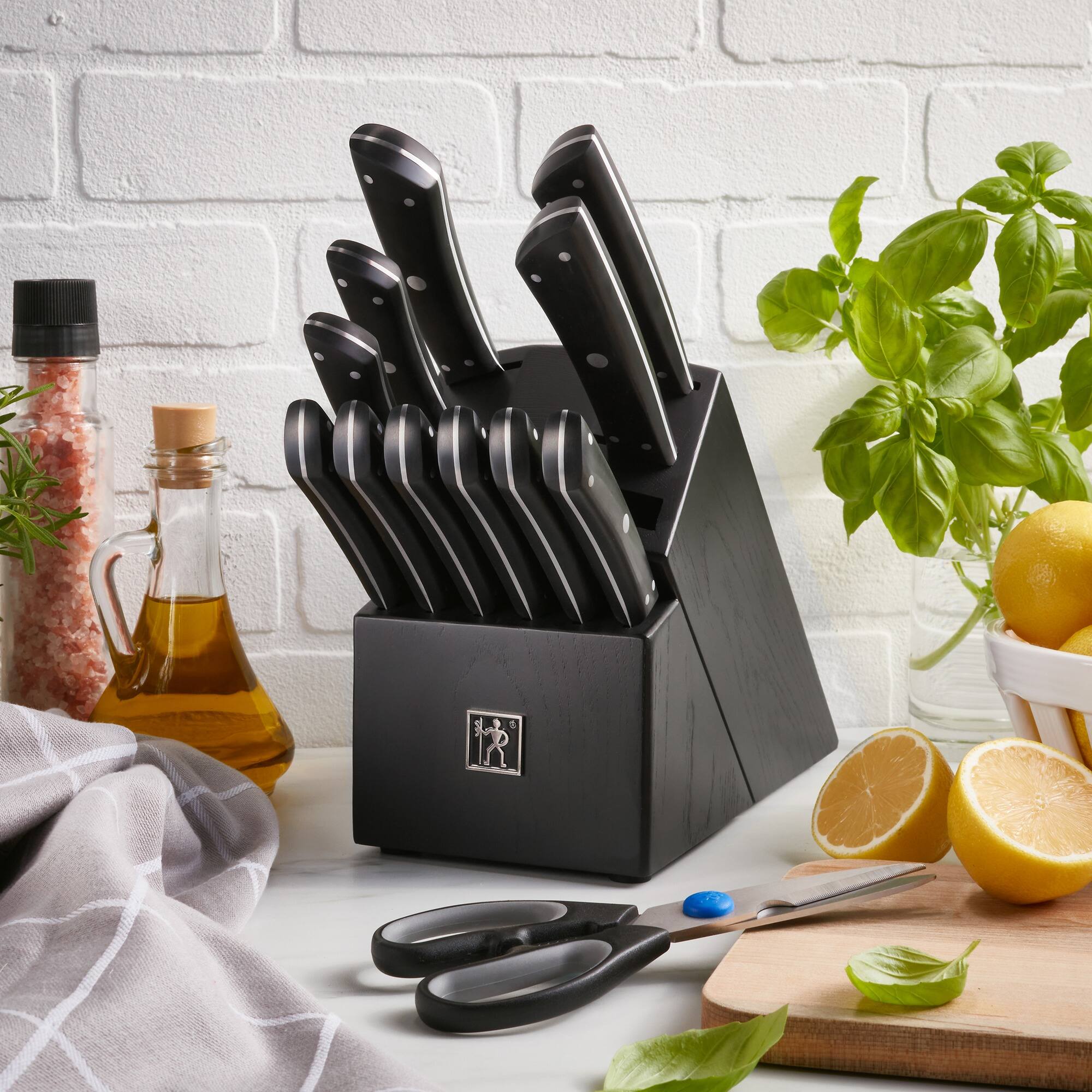 Alt View 2. Henckels - Henckels Noir 13-pc Knife Block Set - Black.