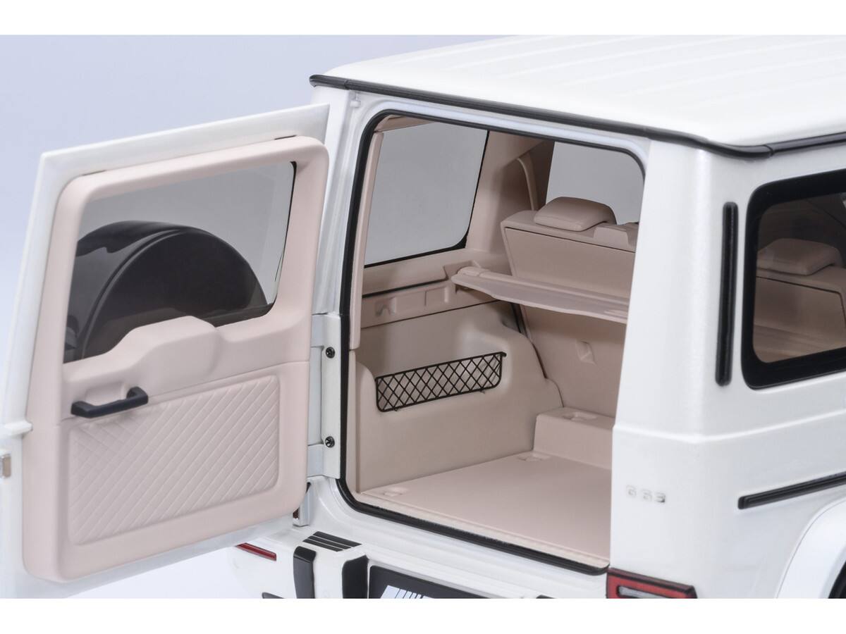 Back. Autoart - 2019 Mercedes-Benz AMG G63 Brilliant White Metallic 1/18 Model Car by Autoart - White Metallic.