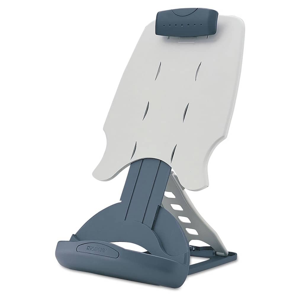 Kensington - K62058US 50 Sheet Capacity InSight Adjustable Metal Book Copyholder - Midnight Blue/Gray