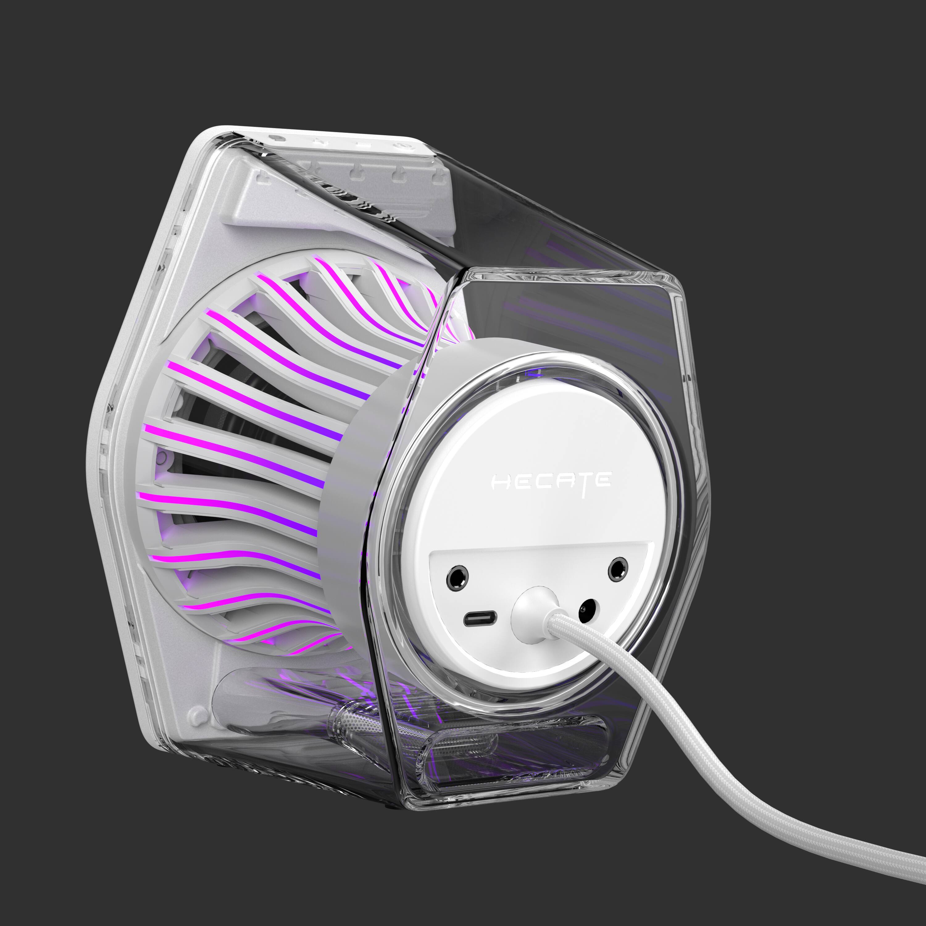 Alt View 4. Edifier - G2000 Pro 2.0 Bluetooth Gaming Speakers with RGB Lighting (2-Piece) - White.