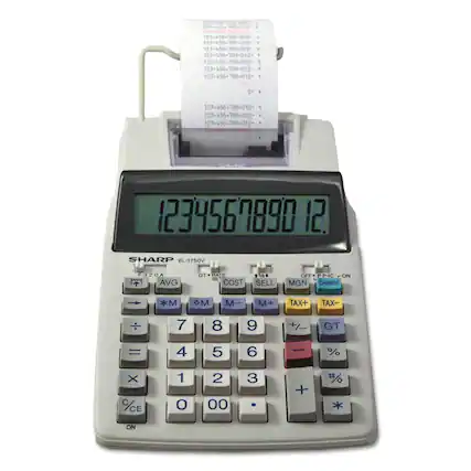 123-456-789-012
23-456-709-012
123-456-799-012
123-456-799+012
123+456-799-012
123-456-799-012
123+456-789-012
0+
123-456-789-012
123-456-789-012
123-456-789-012
0
1234567890
12
SHARP EL-1750V
F320A
AVG
GT
SET
COST
SELL
MGN
CHANGE
*M
M-
M+
TAX+
TAX-
7
8
9
+/
4
5
6
%
1
2
3
0
00
ON