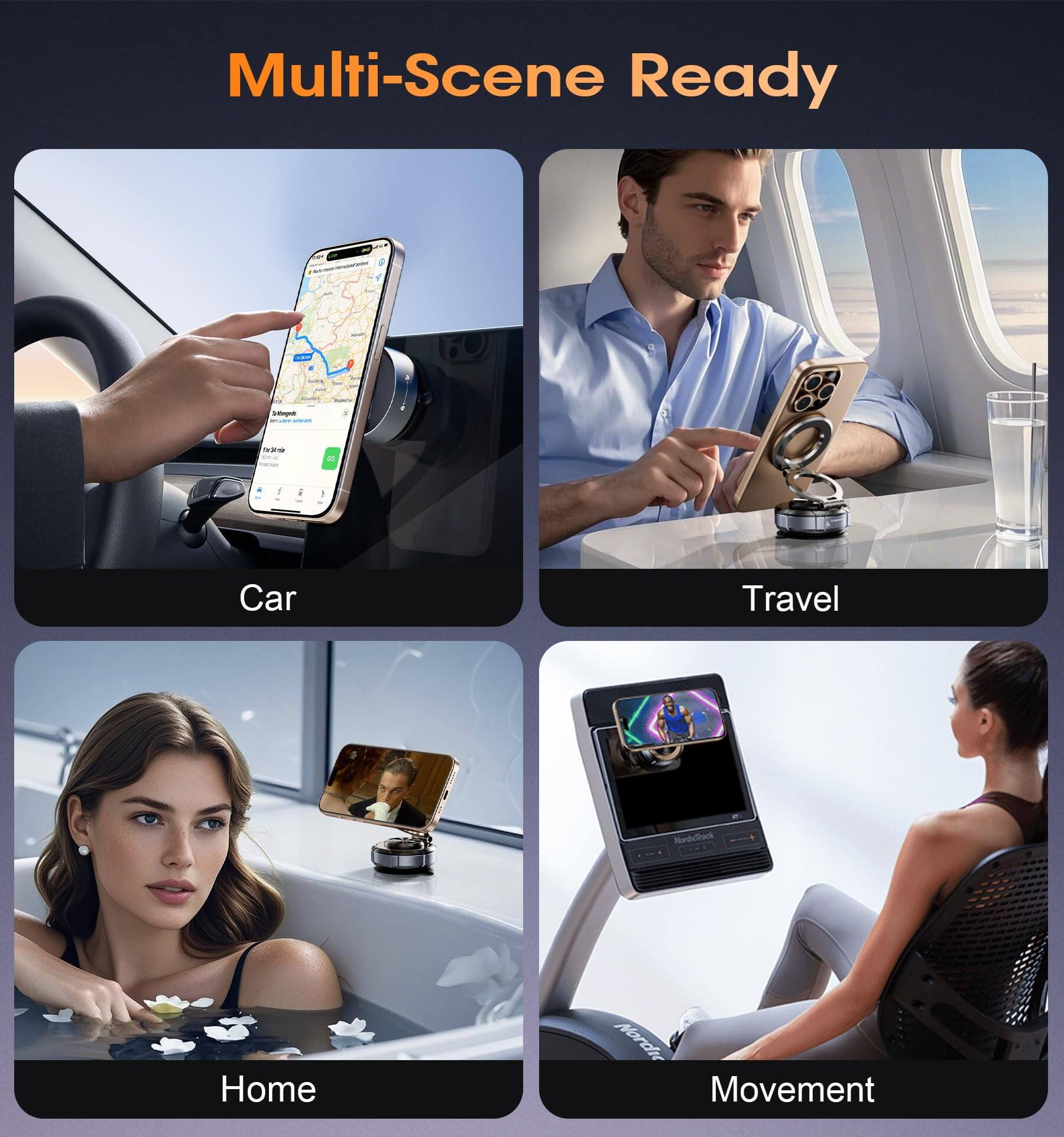 Multi-Scene Ready

- Car
- Travel
- Home
- Movement