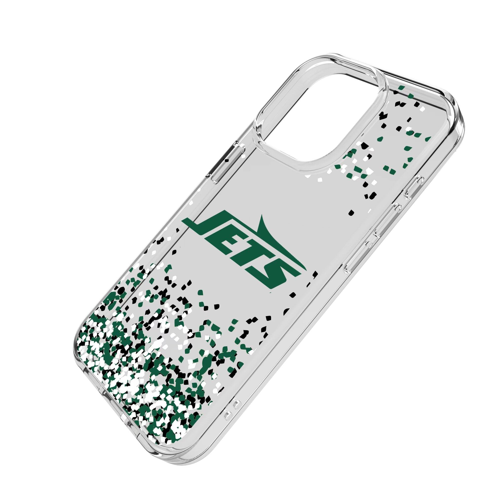 Alt View 1. Keyscaper - iPhone Clear Case with Confetti Design - 15 Pro - Multicolor.