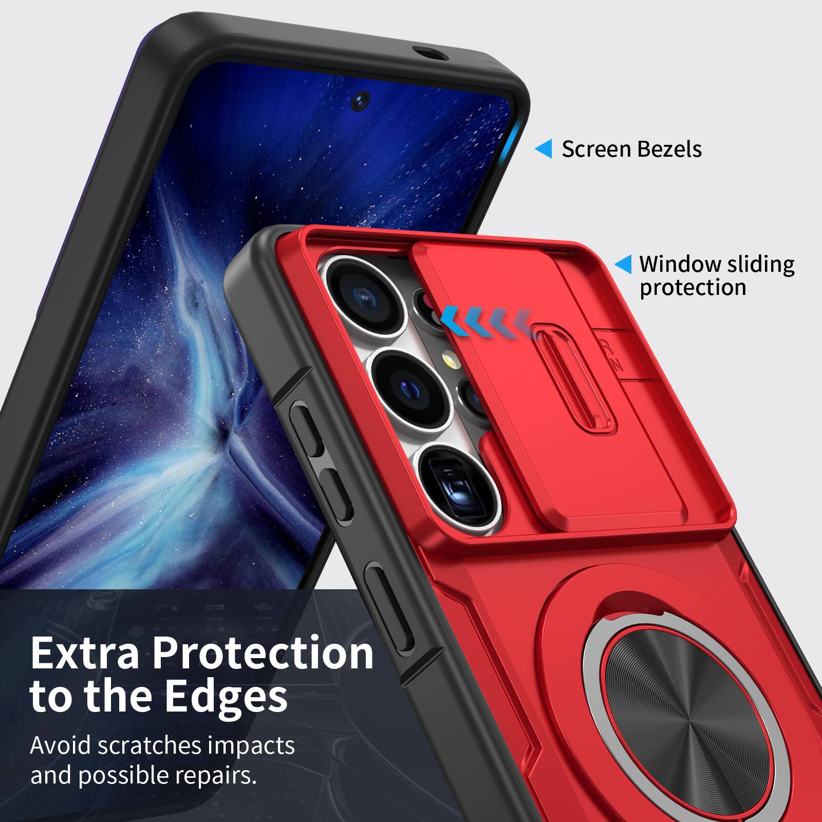 Screen Bezels  
Window sliding protection  
Extra Protection to the Edges  
Avoid scratches impacts and possible repairs.
