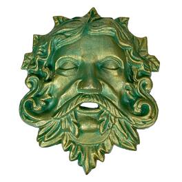 Zeckos - Cast Iron Celtic Man Wall Hanging Antiqued Verdigris Finish - Green