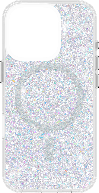 Front. Case-Mate - Case-Mate Twinkle Disco with MagSafe Case - iPhone 16 Pro - Twinkle Disco.