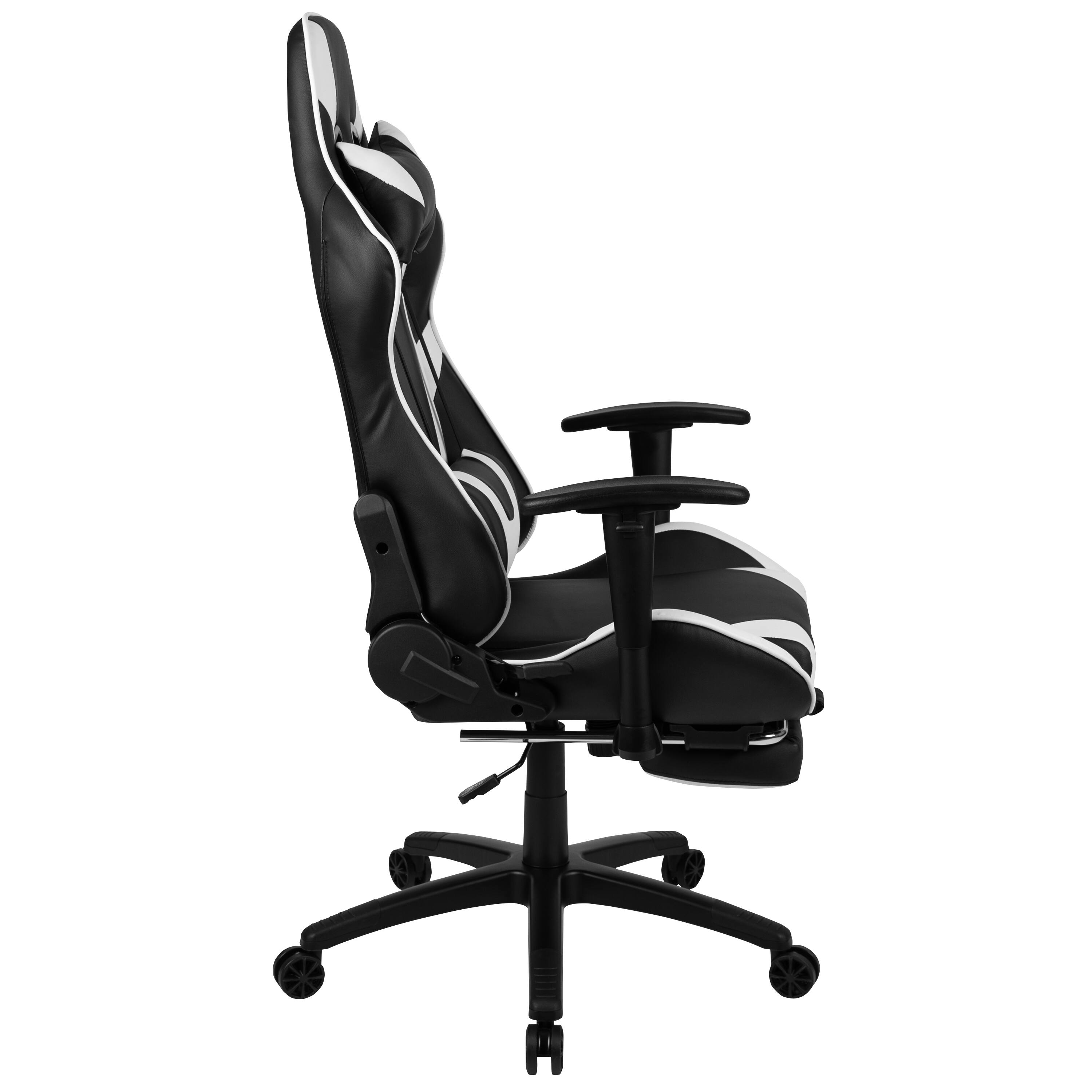 Alt View 6. Emma + Oliver - Z300 Gaming Racing Office Ergonomic PC Chair with Reclining Back and Footrest - Black.
