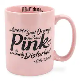 Silver Buffalo - Legally Blonde "Orange Is The New Ceramic Pottery Mug | Holds 17 Ounces - Pink